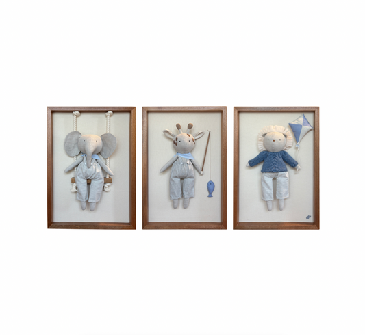Set 3 cuadros grandes - Niño